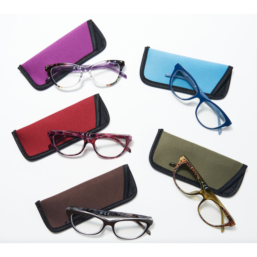 Hummingbird The Victoria Set of 5 Blue Light Readers Assorted Strength 1.0